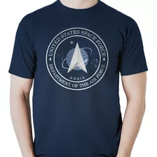 Camiseta Geek Nerd United States Space Force Emblema