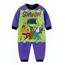 Macacão Pijama Scooby Doo Infantil Desenho Criança Moletom R