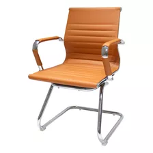 Cadeira De Escritório Interlocutor Fixa Cliente Cadeiras Inc Charles Eames Eiffel Esteirinha Confortável Caramelo Fib6124ca