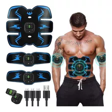 Estimulador Muscular Ems, Cinturón Abdominal, Usb, Modos Múl