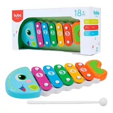 Xilofone Peixinho Brinquedo Musical Interativo Bebês - Buba