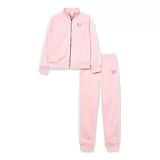 Hurley Baby Girls' Tricot Track Suit 2-piece Outfit Set, Sof