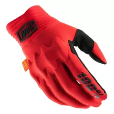 Luva 100% Cognito Original Motocross Cor Vermelho Tamanho G