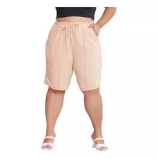 Bermuda Short Feminino Duna Plus Size Cores Moda Verão