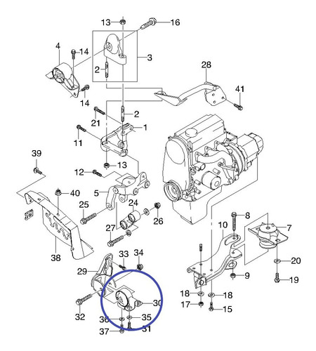 Soporte Motor Delantero Daewoo Matiz Foto 2