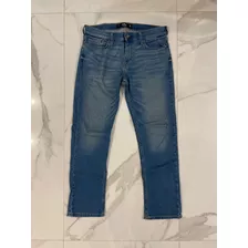 Hollister Epic Flex Slim Straight Jean Azul Talle W30 L30