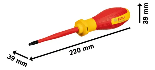 Destornillador Bosch Vde Profesional Aislado Torx Tx25 100mm