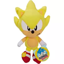 Figura De Peluche De Felpa Sonic The Hedgehog Super Sonic De