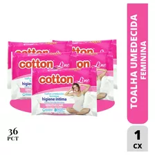 Toalha Umedecida Cotton Line Higiene Intima 24unx36