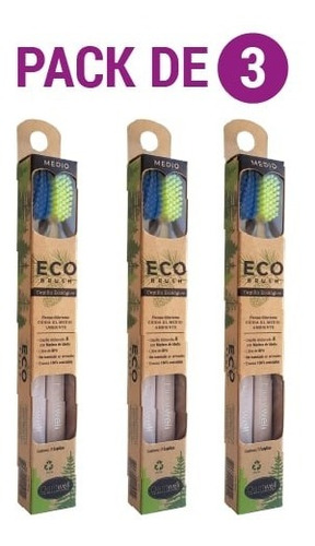Pack Eco Brush Dental X 3