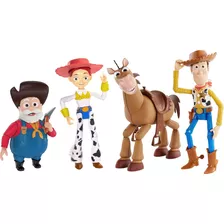 Set Muñecos Toy Story Woody, Jessie, Bullseye Y Stinky