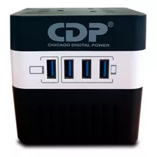 Estabilizador Cdp Ru-avr604i 600va/300w 4salidas/puertos Usb