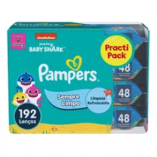 Lenços Umedecidos Bebê Com 4 Pacotes De 48 Uni Cada Pampers