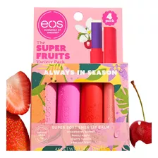Eos Bálsamos Labiales The Super Fruits Pack X 4