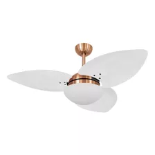 Ventilador Teto Volare Cobre Dunamis S3 Palmae Branco 110v