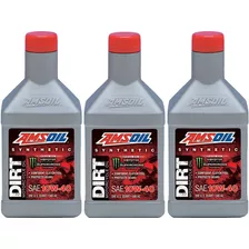 10w40 Amsoil Dirt Bike Pack 3l Aceite Moto