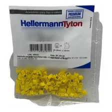 Anilha Cabo 0,5-6mm² Mhg2/5 Hellermann Letra M Amarelo