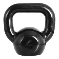 Kettlebell Emborrachado De 04kg Para Treinos Funcionais Cor Preto