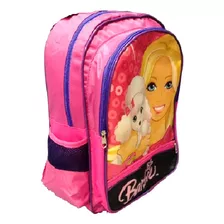 Mochila Infantil Escolar Barbie Costas Bolsa Feminina Rosa 