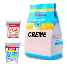 Kit Base Creme Emulsificante 200g Liga Neutra 100g Marvi 