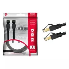 10x Cabo De Rede Blindado Rj45 Cat7 600mhz 10gbps 1 Mts - 5+