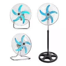 Ventilador De Metal Giratorios De 3 Aspas 3 Velocidades