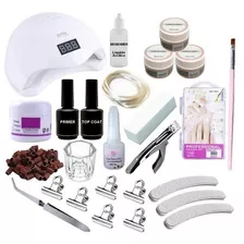  Kit Para Alongamentos Unha Em Gel Fibra Cabine Sun 5 Gel 