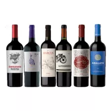 Vinos Tintos Mix De Lugares 6u X750cc