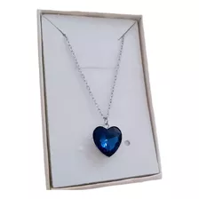 Cadena Acero Corazòn Azul