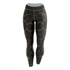 Calça Legging Missy Fitness Academia Marmorizado Preto