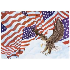 American Flag Y Eagle Paper Placemats 975in X 14in 25