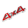 Emblema 4x4 Rojo Negro Jeep Wrangler Cherokee Ram Fj Toyota