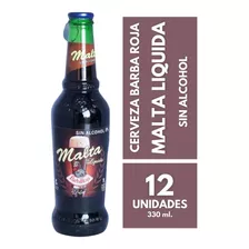 Cerveza Barba Roja Malta Dulce Sin Alcohol Pack X 12 X 330ml