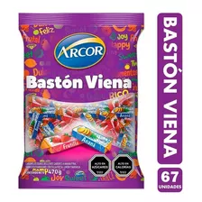 Bastón Viena Arcor Sabor Frutas (bolsa Con 66 Uniddes