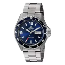 Orient Reloj Mako Ll Automático Hombre Plateado Azul 