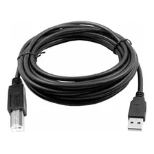 Cable Usb A Impresora 5mts. 2filtros Plateado Pc Printer