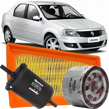 Kit Filtros Renault Logan 1.6 16v 2008 2009 2010 2011 2012