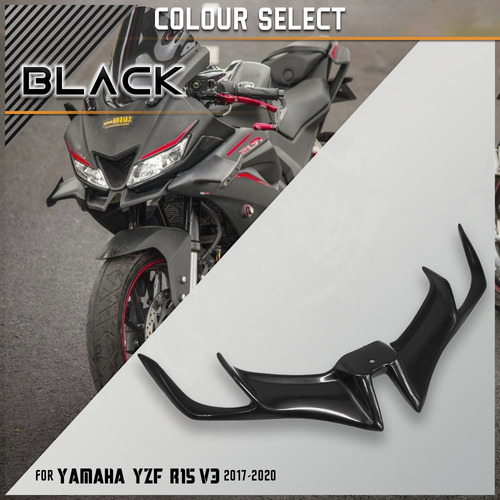 Winglet Alern De Carenado Delantero Yamaha R15 Pulsar 200rs Foto 3