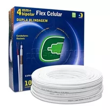 Cabo Coaxial 4mm 80% Bipolar Dupla Blindagem Condutti 100m