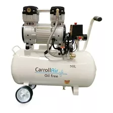 Compresor De Aire Eléctrico Portátil Carroll Car-hsud1500x1x50l Monofásico 50l 2hp 110v 60hz Blanco