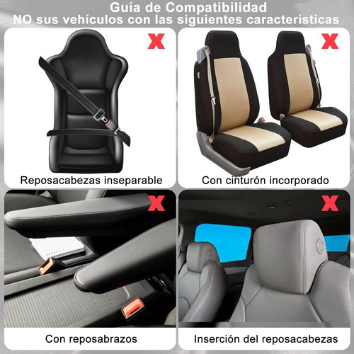 Funda Asiento Coche Universal Dos Colores Tejido Empalme Foto 4