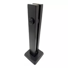 8 Colunas Torre 30 Cm Preto Fosco 1 Furo Guarda Corpo Inox