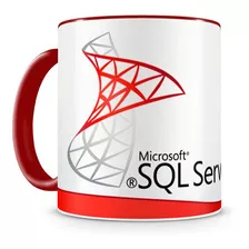 Caneca Linguagem Sql Server Color Vermelho