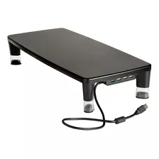 3m Soporte De Monitor Ajustable Con Concentrador Usb De 4 Pu