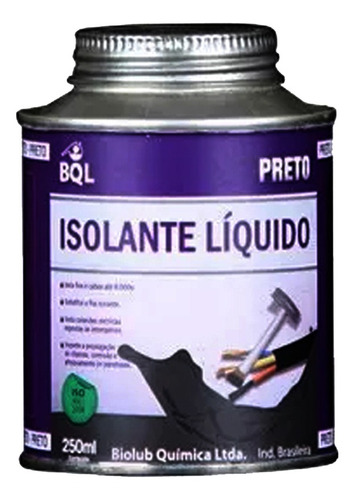 Fita Isolante Líquido Biolub 250 Ml - Isola Até 8000 Volts