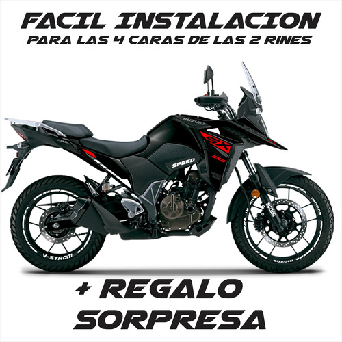 Kit Sticker Reflejantes Suzuki V-strom 250 R17-19 + Regalo Foto 5