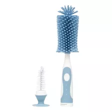 Escova De Lavar Mamadeira Cerdas Silicone Azul 16275 Buba