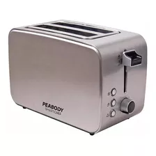 Tostadora Peabody T8127 Inox 1000w 2 Ranuras Grandes Loi