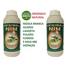 2 Óleo De Neem Combate Traça 1 Lt PuLGão Couve Alface Hortas