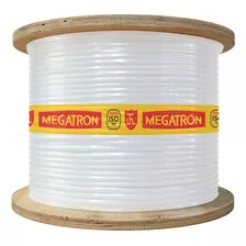 Cabo Megatron Coaxial 95% Malha Rg 6 300m Branco